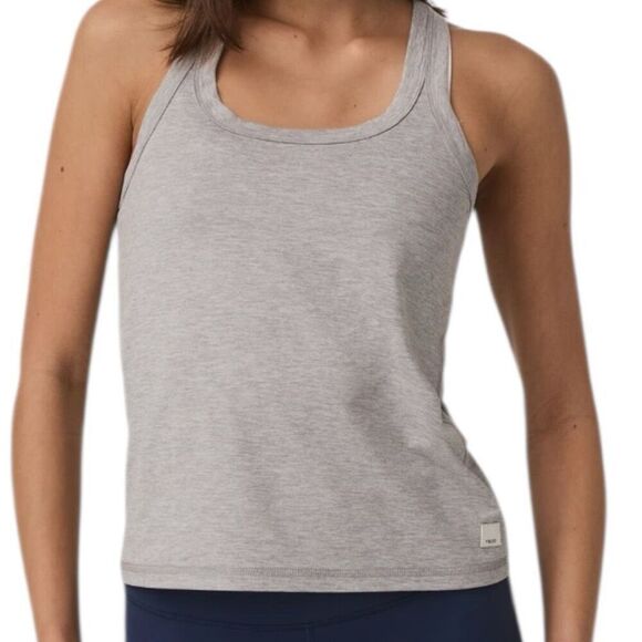 Vuori Lux Performance Tank Racerback Light Heather Gray Size Small - Picture 4 of 4